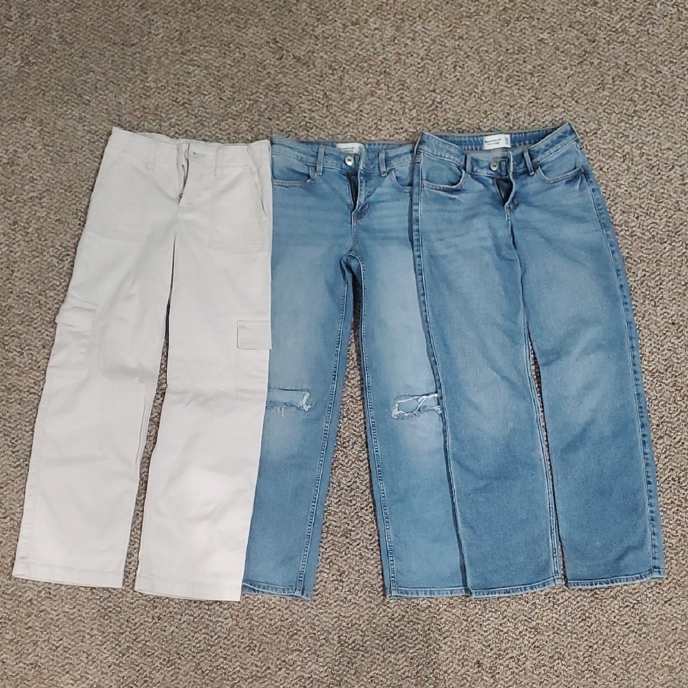 Abercrombie Kids 9/10 Long Jeans Bundle